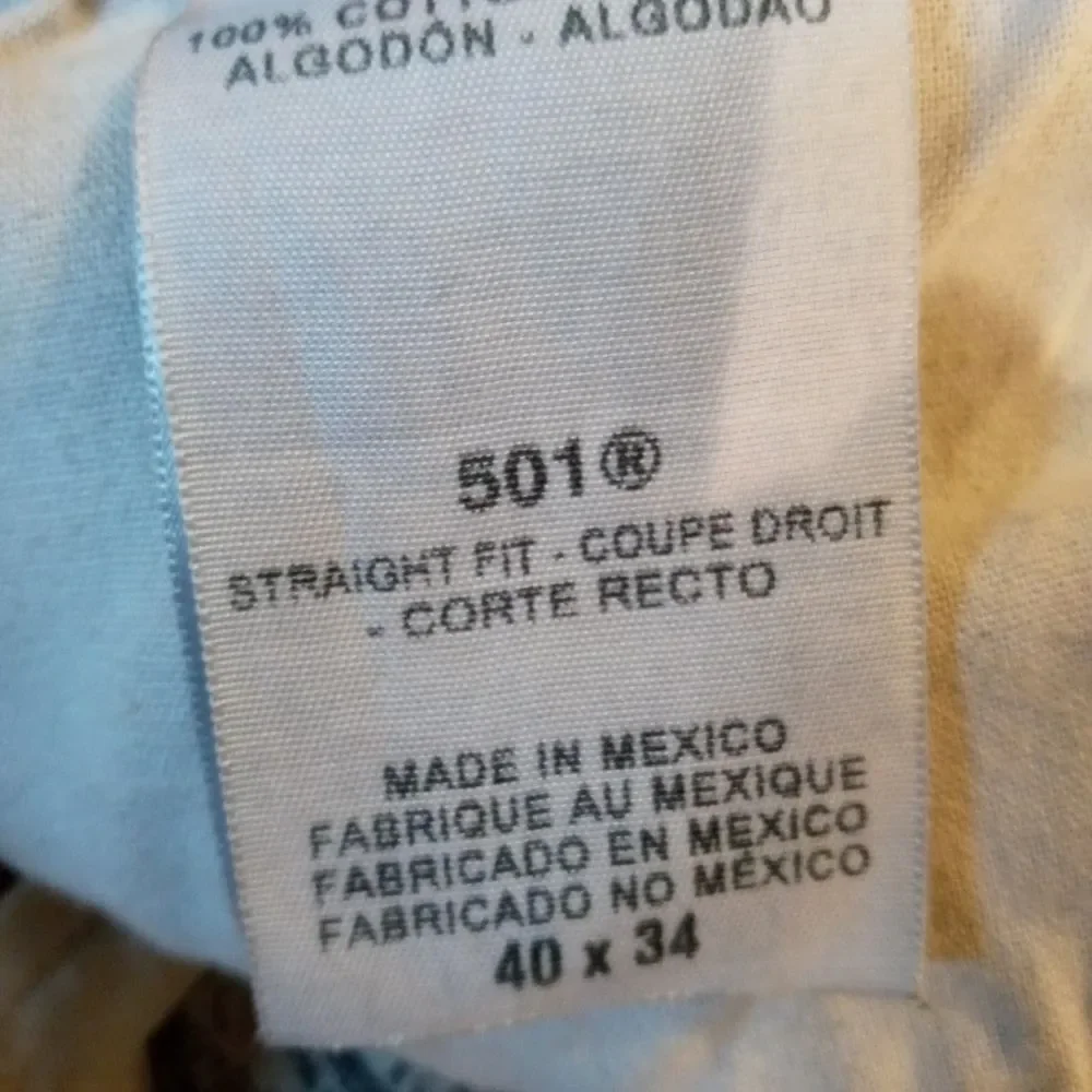 Vintage Levi's Original 501 Cotton Men's Gray Straight Leg Button Fly 40…